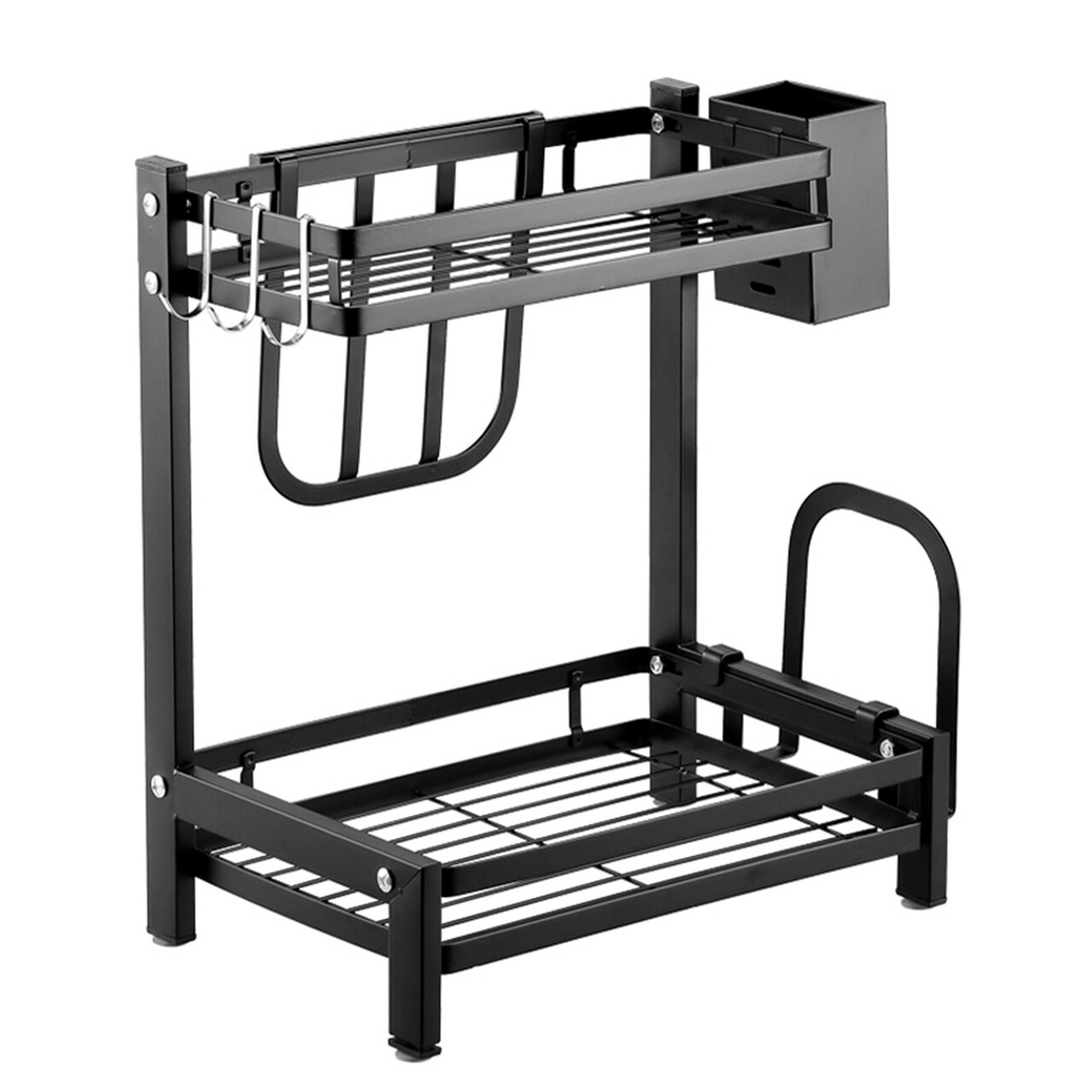 Raft condimente, otel carbon, 35,5x23x40,5cm - Zokura - imagine 5